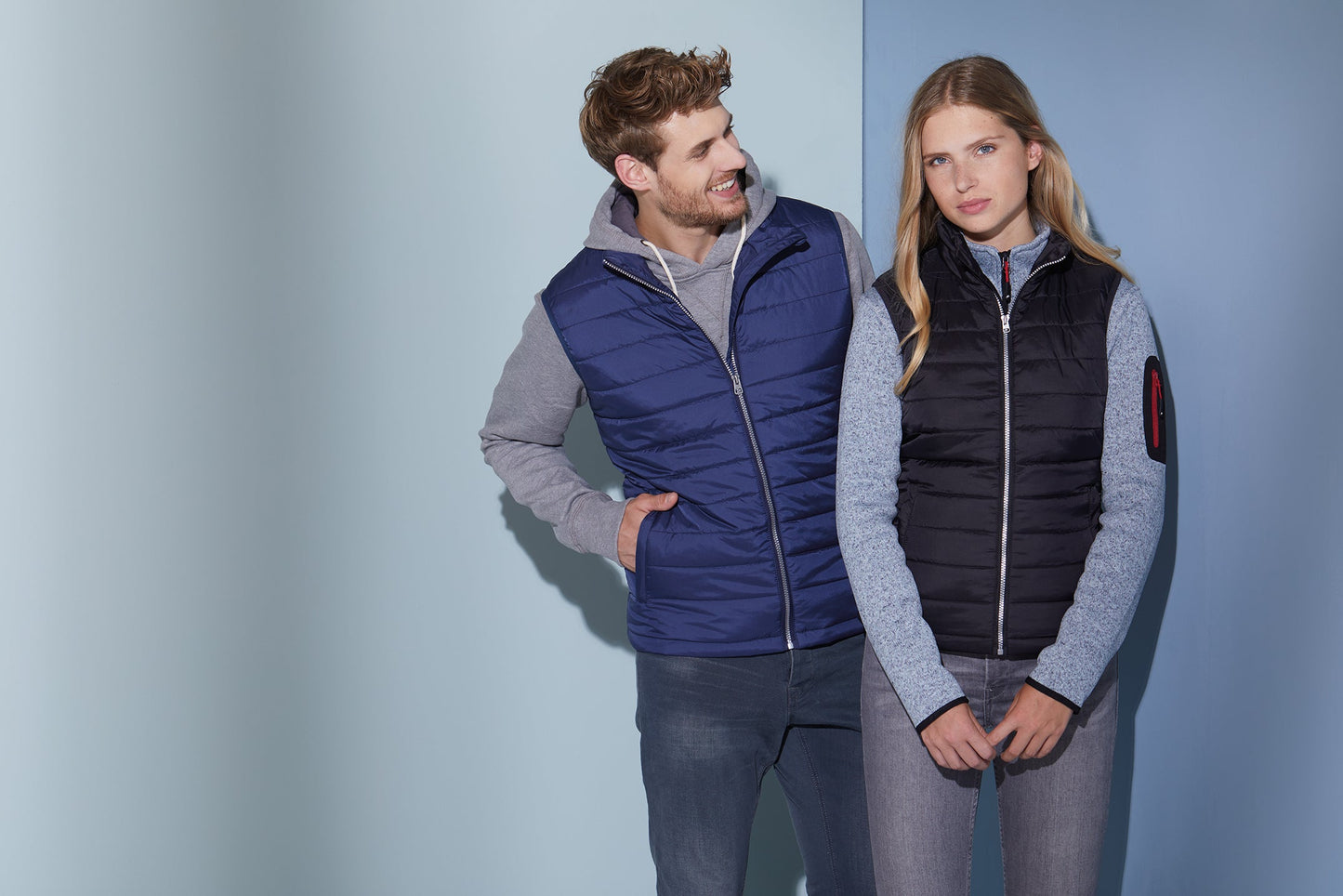Leichte Wattierte Steppweste (Men/ Unisex) (Muster)