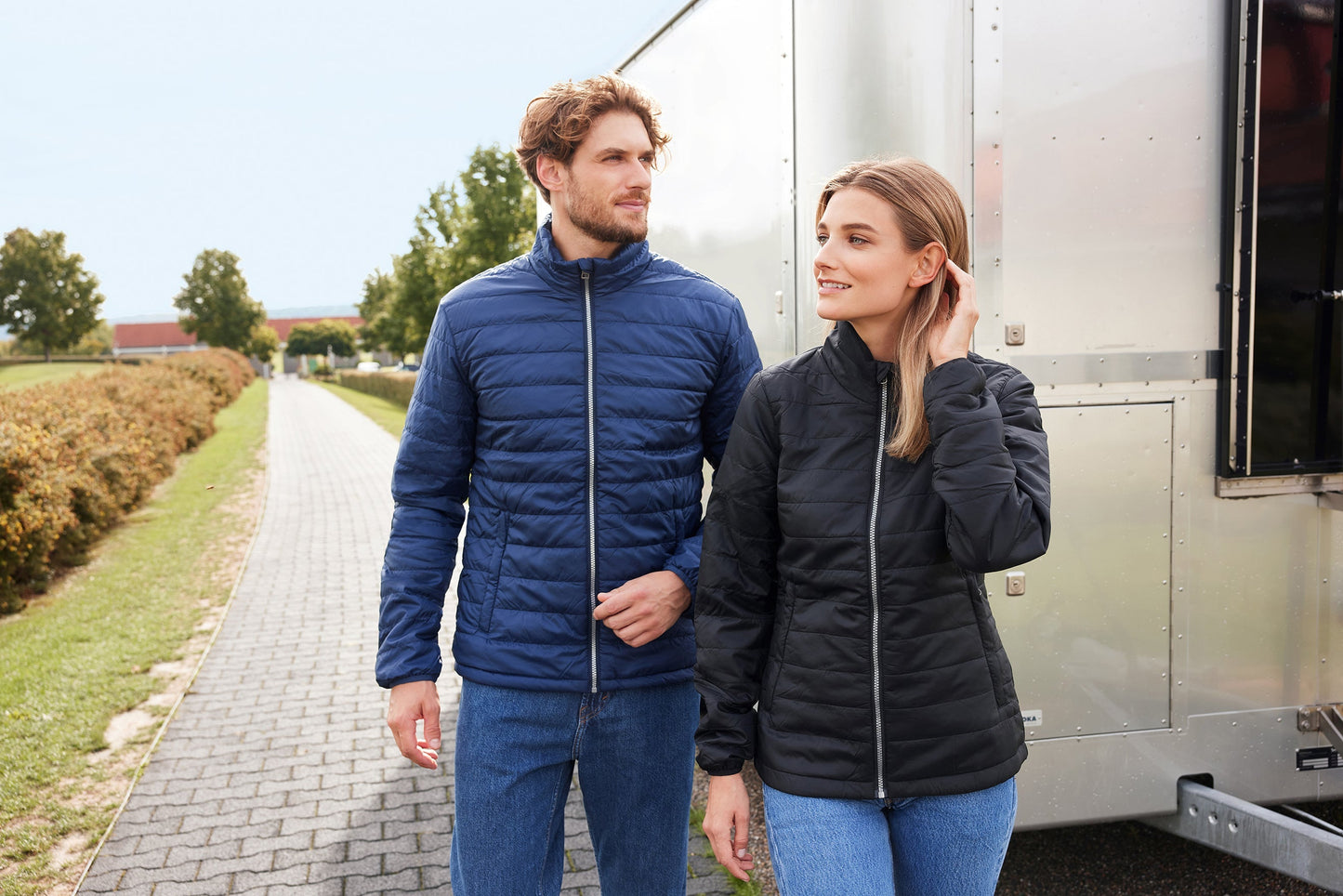 Leichte Wattierte Steppjacke (Men/ Unisex) (Muster)