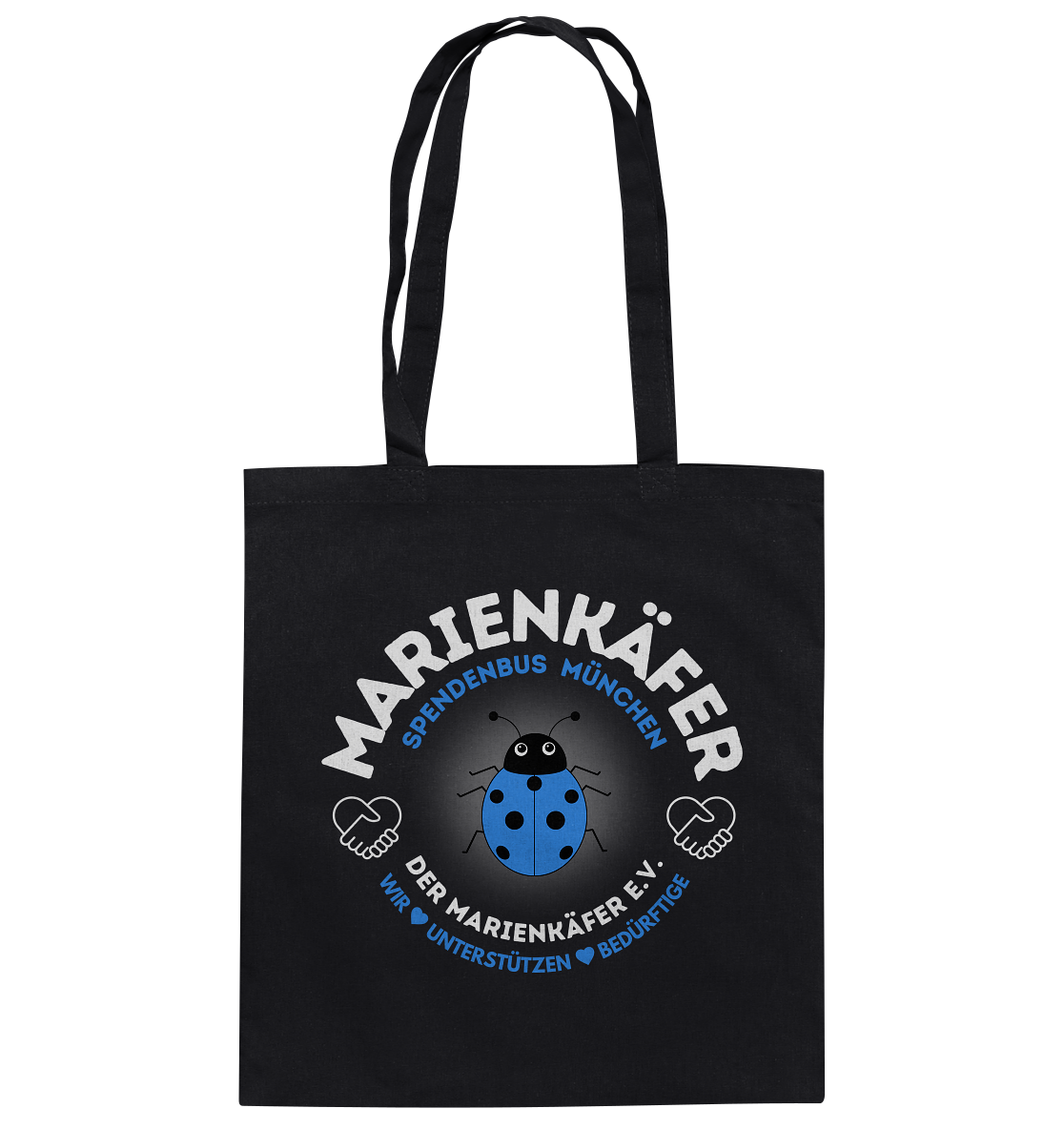 Der Marienkäfer: Badge - Baumwolltasche (Unisex)